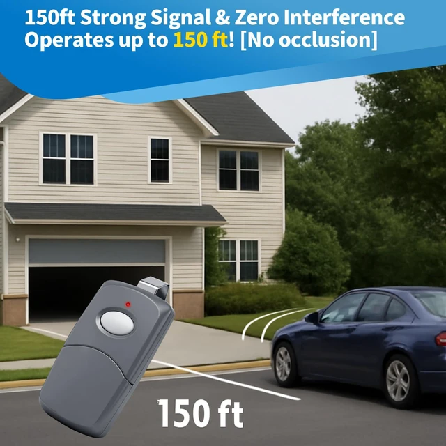 Alt view image 3 of 5 - 3 for 10 Dip Switch Multicode & Stanley Gate Opener Remote 300MHz & 310MHz Compatible with 10 Digit Multicode Gate Opener,for Multi code Garage Door Opener Remote 3089 1050,Gate Remote Control Clicker