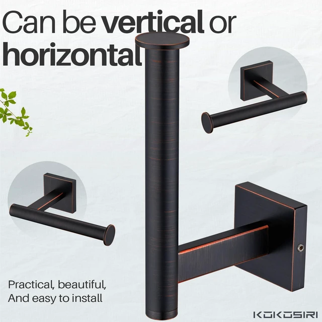 Alt view image 3 of 6 - Toilet Paper Holder Oil Rubbed Bronze Toilet Roll Holder Hold Mega Rolls Kitchen Bathroom Tissue Paper Dispenser Stainless Steel, B2008ORB
