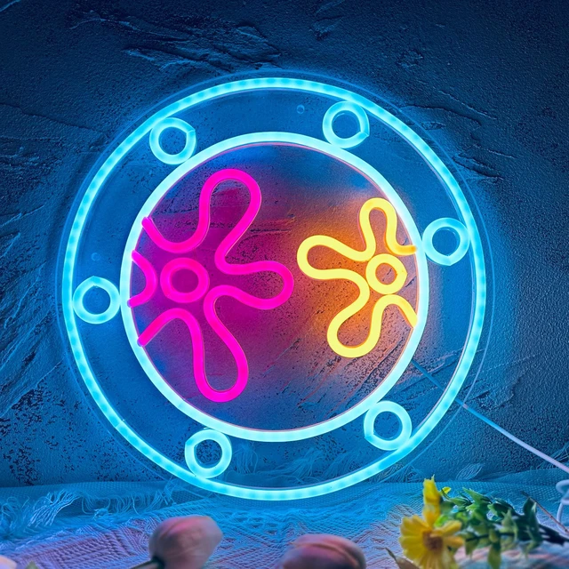 Main image of Ocean World Porthole Neon Lights, LED Under Sea Porthole Neon Signs for Wall Decor,USB Night Light for Game Room Bedroom Birthday Wedding Party Gifts(13.3 * 13.3in)