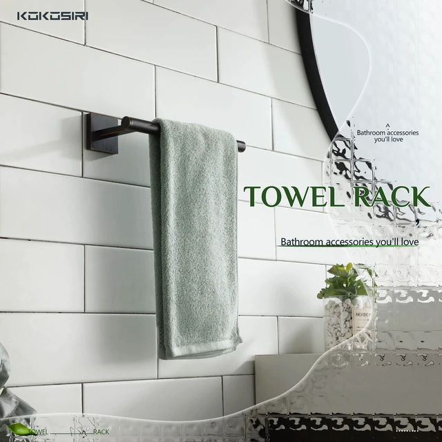 Alt view image 6 of 7 - Bathroom Towel Bar Hand Towel Holders Wall Mount Toilet Kitchen Cabinet Paper Holder Stainless Steel Bath Accessories Oil Rubbed Bronze 2 Pack, B3008ORB-P2