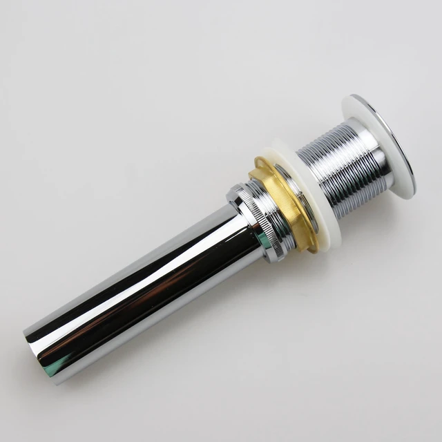 Alt view image 3 of 7 - Bathroom Sink Pop Up Drain Assembly Without Overflow Fits 1.57 to 2.36 Inch Sink Openings with 1-1/4 Inch Tailpiece Small Cap Solid Brass Drain Stopper (Polished Chrome) (Pack of 2)