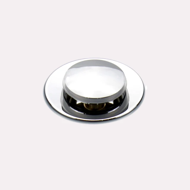 Alt view image 7 of 7 - Bathroom Sink Pop Up Drain Assembly Without Overflow Fits 1.57 to 2.36 Inch Sink Openings with 1-1/4 Inch Tailpiece Small Cap Solid Brass Drain Stopper (Polished Chrome) (Pack of 2)