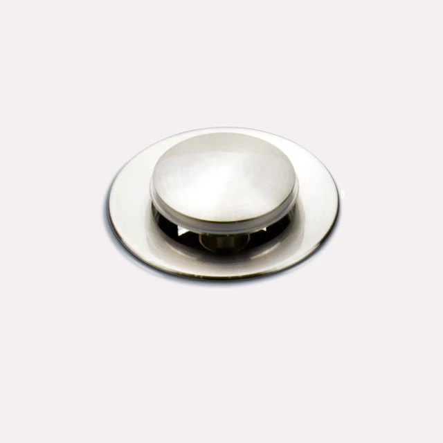 Alt view image 7 of 7 - Bathroom Sink Pop Up Drain Assembly Without Overflow Fits 1.57 to 2.36 Inch Sink Openings with 1-1/4 Inch Tailpiece Small Cap Solid Brass Drain Stopper (Brushed Nickel) (Pack of 2)