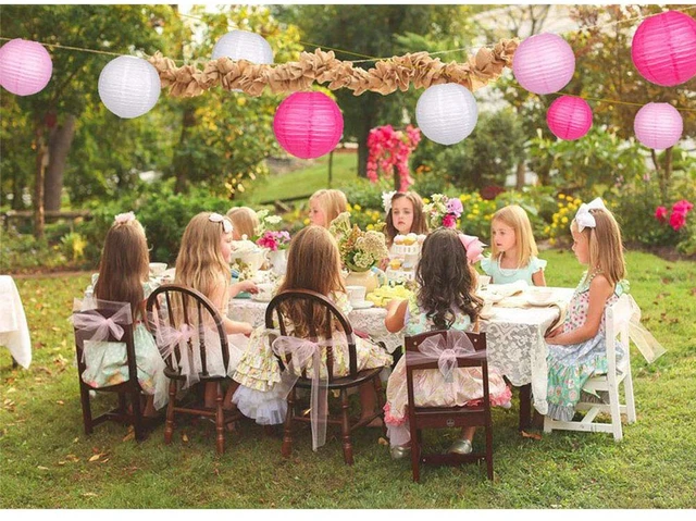 Alt view image 4 of 7 - 24pcs Hanging Round Paper Lanterns Pink Party Decorations Paper Lanterns Party Decorations for Wedding, Baby Showers, Bridal Shower, Girls Birthday Party, Pink/White