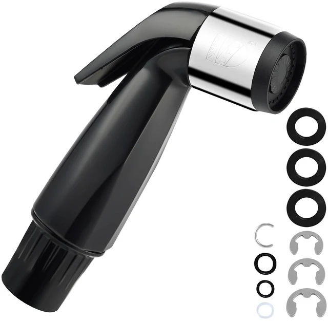Main image of Universal Sink Sprayer Attachment for Kitchen Faucet, Matteblack NSF/ANSI/CAN 372 Certified, Kitchen Side Sprayer Head Compatible with Delta, Moen, Kohler and OEM Brands Pull Out Spray Head