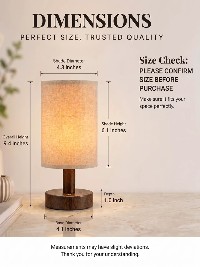 Alt view image 3 of 7 - Rechargeable Cordless Table Lamp 4000mAh Battery Bedside Lamp, Mini Touch Control Dimmable LED Light with 3 Color Modes, Portable Night Light for Bedroom, Dorm, Living Room, Desk, Sofa Side
