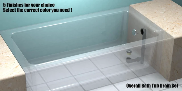 Alt view image 5 of 7 - 1-1/2" Black Tubular Bath Drain Kit with Tip-Toe Bath Drain Stopper, Touch-Toe Tub Drain, Tip Toe Bathtub Drain Waste and Overflow With Plug and Bathtub Overflow Drain Cover,Oil Rubbed Bronze