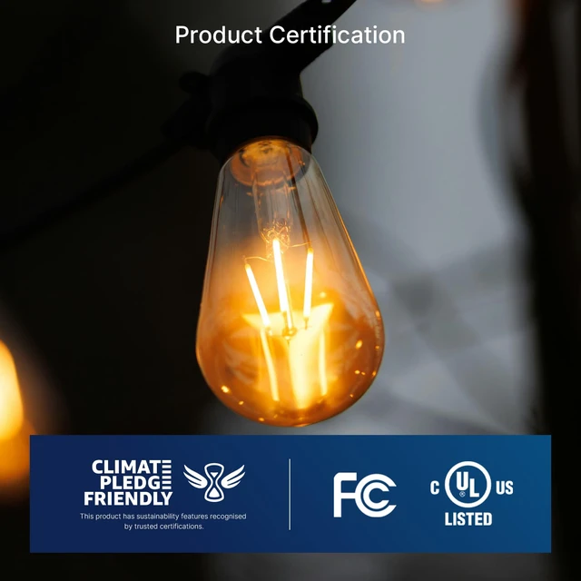 Alt view image 4 of 7 - ST19 LED Edison Bulbs 40W Equivalent, 4W Amber Glass Vintage Light Bulbs, 2200K Warm White Dimmable, High CRI 90+, 400LM E26 Base, Decorative LED Filament Bulbs for Pendant, Chandelier, 12 Pack