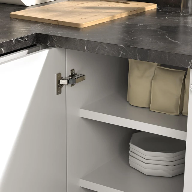 Alt view image 6 of 6 - 20 Pack Soft Close Motion Damper Mechanism for Full Overlay Hinges, Smooth Slow Straight-Arm, Clip Top Retrofitting Attachment, Cabinet Door Concealed Replacement Hardware Accessories