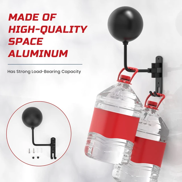 Alt view image 3 of 7 - Helmet Hanger Wall Mount 180° Swivel Helmet Holder for Motorcycle Bike Racing Outerwear Sports Gear (2 Pack)