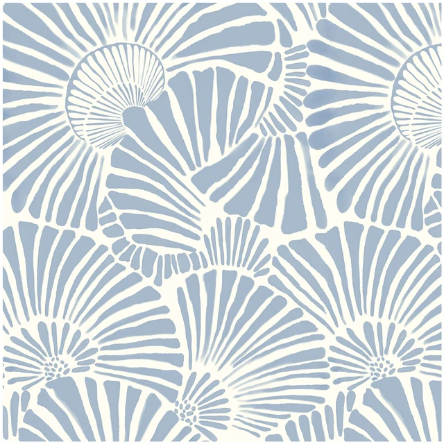 Main image of Blue and White Wallpaper Peel and Stick Wallpaper Boho 17.3"×393" Modern Wall Paper Self Adhesive Removable Wallpapers for Bathroom Blue Contact Paper for Cabinets Drawers Shelf Decor Vinyl