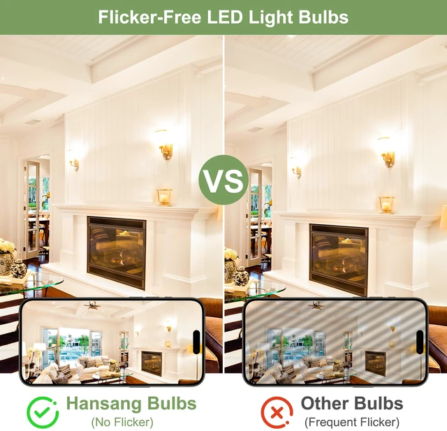 Alt view image 5 of 7 - 24 Pack E26 LED Bulb 60 Watt, 4000K Natural Daylight Light Bulbs 9W 900LM CRI 85+ 120V 800 Lumens,A19 LED Light Bulbs for Bedroom Living Room,No Flicker,Recycled Materials,Non-Dimmable