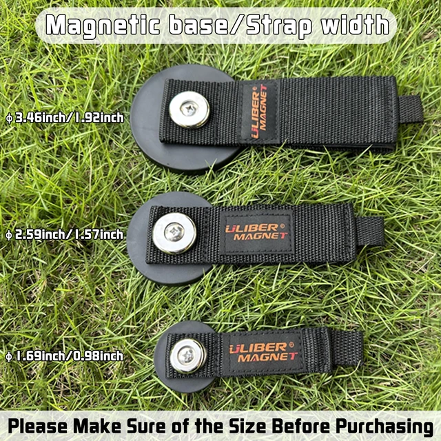 Alt view image 2 of 7 - Strong Magnetic Storage Straps,Heavy Duty Magnetic Garage Storage Tool Organizer,Extension Cord, Cable, Rope,Tools for Garage,Pick-up,RV and Workshop(2 Pack/1.69INCH)