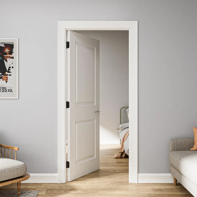 Alt view image 7 of 7 - 6 Pack Self Closing Door Hinges 3.5 Inch, Matte Black Spring Loaded Hinges with 5/8'' Radius Corners, Adjustable Tension for Garage, Front Door, for Left and Right Hand Door, UL Listed
