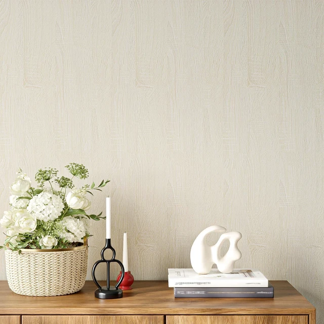 Alt view image 6 of 7 - Oak Wood Wallpaper Peel and Stick Light Wooden Contact Paper Removable Textured Light Wood Cabinet Vinyl Wrap for Countertops Kitchen Cabinets Table Vanity Shelves Furniture 15.8" x 276"