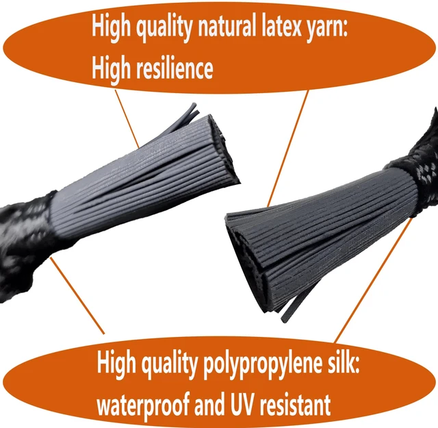 Alt view image 3 of 5 - 30-Piece Ball Bungee Cords, the Size of Bungee Cords with Balls: 12 ", UV Resistant, Antioxidant, Secure Tie Down. (30, Black 12")