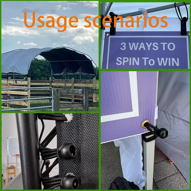 Alt view image 5 of 5 - 30-Piece Ball Bungee Cords, the Size of Bungee Cords with Balls: 12 ", UV Resistant, Antioxidant, Secure Tie Down. (30, Black 12")