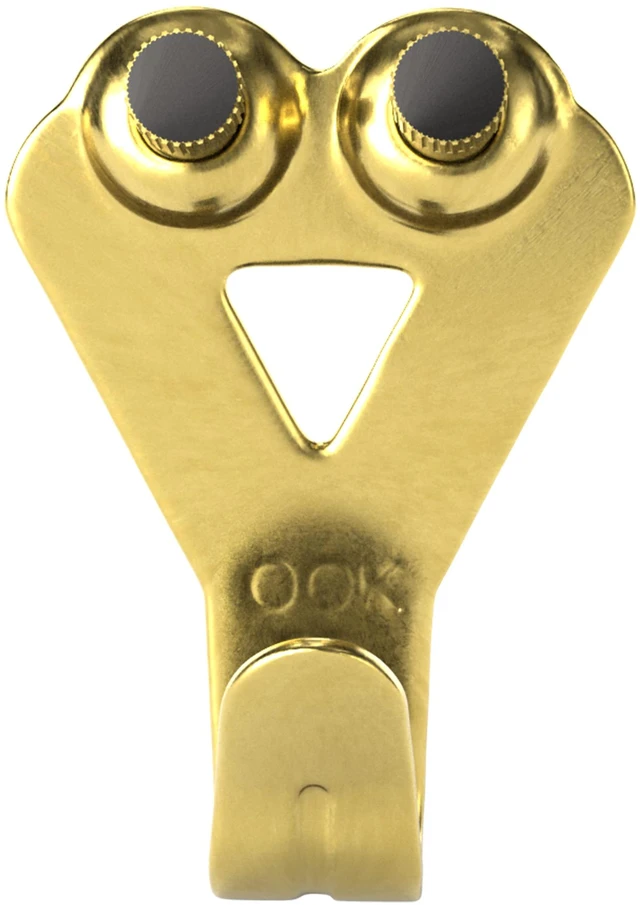 Main image of 50616 Professional Picture Hangers, Art Hangers, Padded, Brass, Reusable Picture Hs, 50lb (10 set)