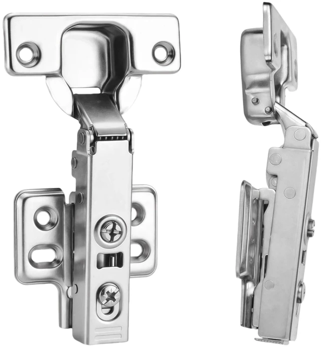 Main image of 20Pcs Frameless Soft Close Full Overlay Cabinet Hinges European Concealed Hinges with 50% Faster Install & Clip-On Plate, 3D Adjustment, Cabinet Door Hinges for Frameless Cabinets