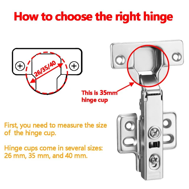 Alt view image 4 of 7 - 20Pcs Frameless Soft Close Full Overlay Cabinet Hinges European Concealed Hinges with 50% Faster Install & Clip-On Plate, 3D Adjustment, Cabinet Door Hinges for Frameless Cabinets