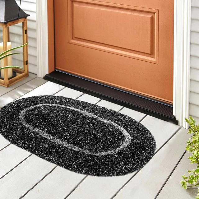 Alt view image 7 of 7 - 4 Pcs 36" Kerf Door Sweep Double Bubble Kerf Black 1-3/4" Wide Vinyl Seal, Exterior Door Sweeps for Energy Saving, Blocks Dust Insects Noise, Slide-in Install, Draft Stopper