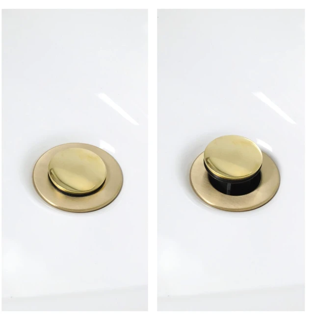 Alt view image 3 of 7 - Bathroom Sink Pop-up Stopper Replacement for Lavatory Pop-up Drain Assembly, Polished Brass, 11044 (Pack of 2)