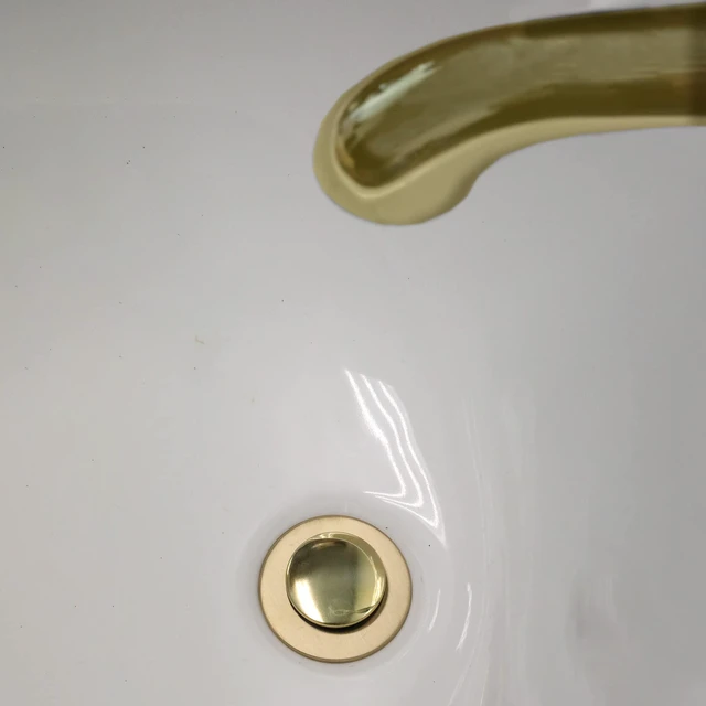 Alt view image 4 of 7 - Bathroom Sink Pop-up Stopper Replacement for Lavatory Pop-up Drain Assembly, Polished Brass, 11044 (Pack of 2)