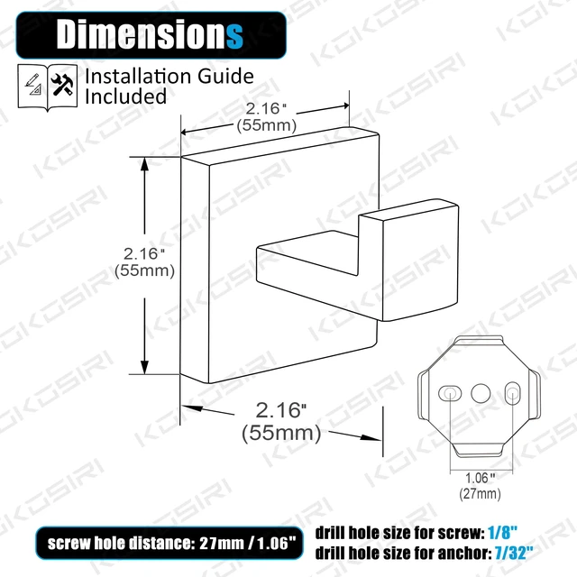 Alt view image 2 of 7 - Robe Hooks for Wall Bathroom Towel Hooks Coat Hook Kitchen Garage Heavy Duty Wall Mounted Champagne Bronze Stainless Steel, 3 Pack B1010CPG-P3