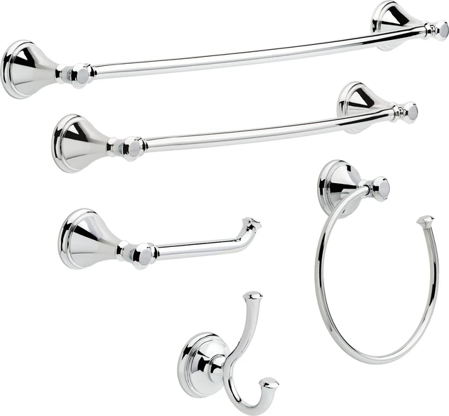 Alt view image 2 of 7 - Single Post Toilet Paper Holder | Polished Chrome | Wall Mount | Cassidy Bathroom Accessories