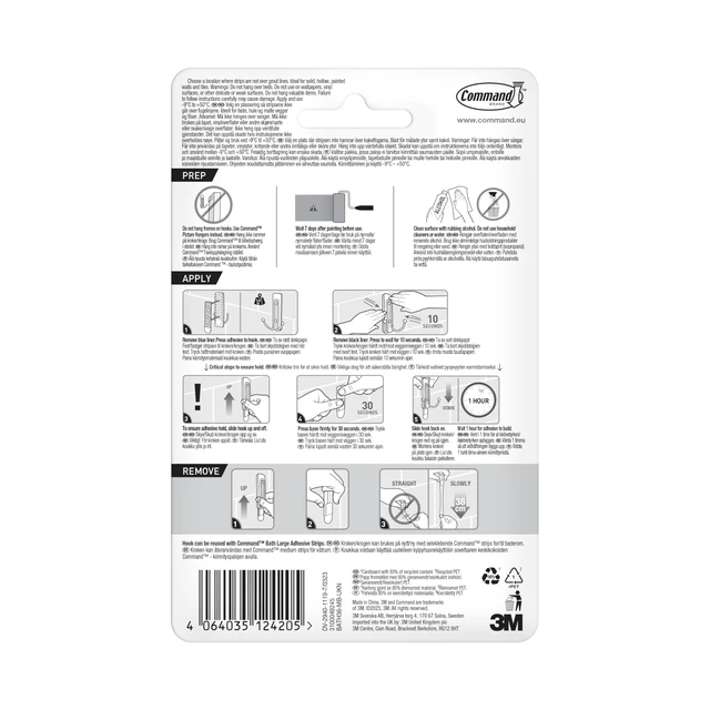 Alt view image 2 of 2 - Large Double Bathroom Hook, Matte Black, 1 Water-Resistant Strip Damage-Free Bathroom Hanging for Towels, Robes and Shower Accessories, For Humid Conditions, Removes Cleanly, Holds 2.2 kg