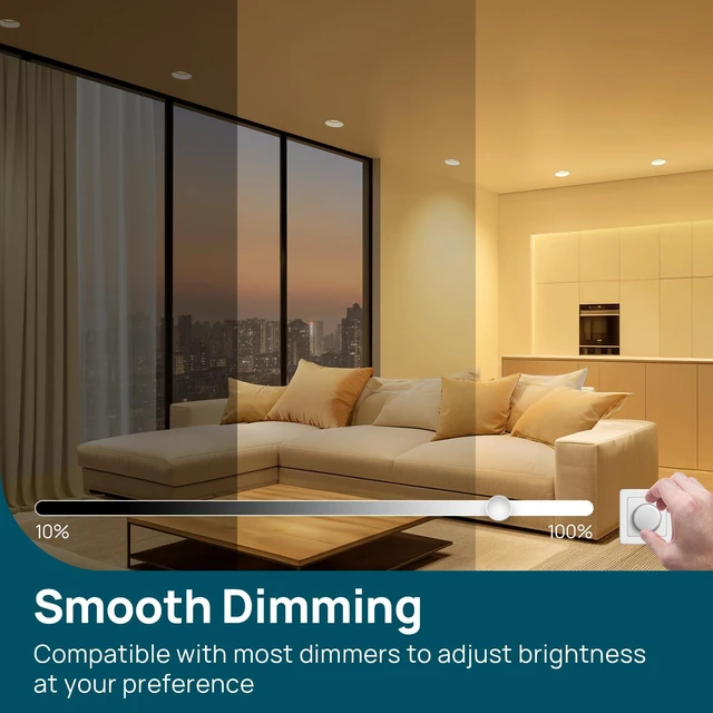Alt view image 5 of 7 - 12-Pack BR30 LED Flood Light Bulbs Indoor, 10W=65W 850 Lumens 3000K Dimmable LED Recessed Bulbs, E26 3000K Warm White, UL FCC Certified, Recessed Can Light Bulb for Bedroom Bathroom