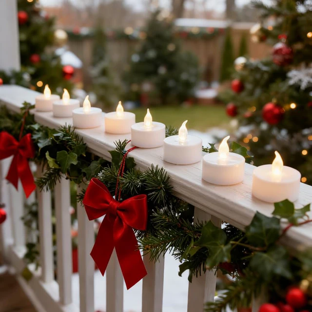 Alt view image 2 of 7 - Flameless Tea Lights Candles - Realistic LED Flickering Operated Tea Lights Battery Tealights Long Lasting Electric Fake Candles in Warm White 200pcs Decoration for Party and Gifts Ideas