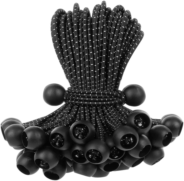 Main image of Bungee Balls 12 inch,50 pcs Tarp Bungee with Balls for Canopy, Camping Tarp, Shelter,Cargo,Tent Poles UV Resistant