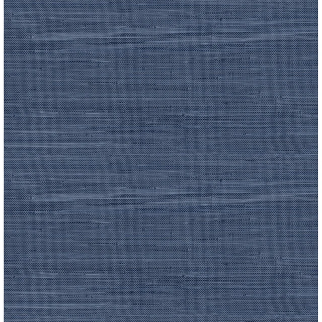 Main image of x Society Social Classic Faux Grasscloth Peel and Stick Wallpaper, Navy Blue