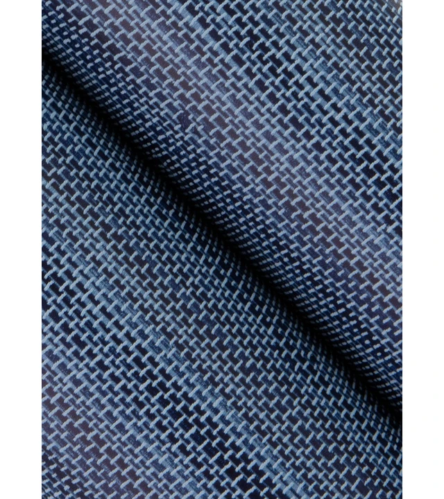 Alt view image 2 of 4 - x Society Social Classic Faux Grasscloth Peel and Stick Wallpaper, Navy Blue