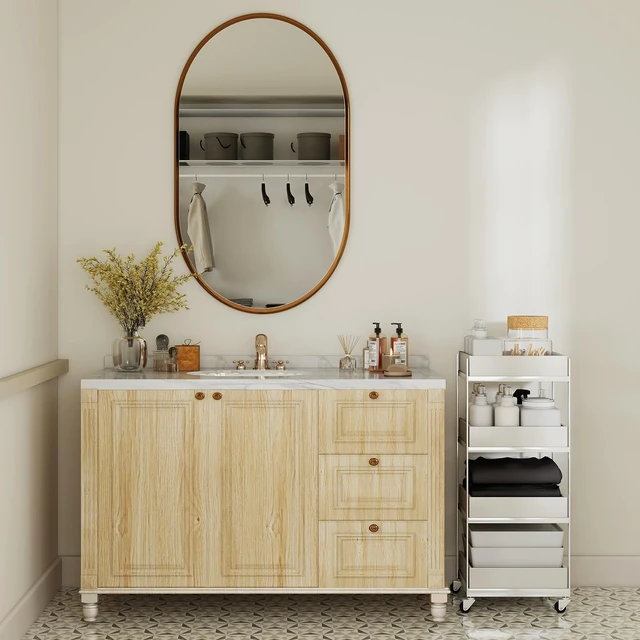 Alt view image 2 of 7 - Natural Wood Grain Wallpaper Wood Contact Paper Peel and Stick Oak Light Wood Contact Paper for Countertops Cabinet Decoration Waterproof Self-Adhesive 17.7"x 400"