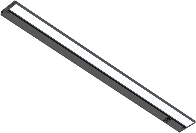 Main image of Halo 30-Inch Hardwired LED Under Cabinet Light, 3-CCT, Black Power cord sold separately for plug-in installation. 2700K/4000K/5000K, dimmable. Model: UC0130BK27