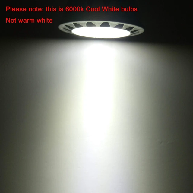 Alt view image 2 of 5 - MR16 GU5.3 Led Bulbs 12V Low Voltage 6000K Daylight White Track 5W,Replace 20W 35W Halogen Equivalent,12volt Bulb for Outdoor Landscape Track Ceil Lighting,Not Dimmable,450lm,38 Deg,6 Pack