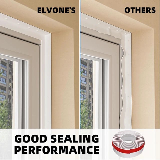 Alt view image 7 of 7 - Garage Door Seal Top and Sides with Nails, 36 FT, White Garage door insulation weather stripping, universal fit, includes nails and lids, TPE weatherproofing trim for garage doors