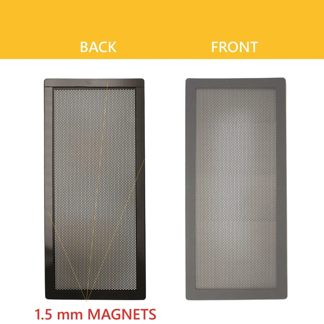 Alt view image 4 of 6 - Extra Strong Magnetic Air Vent Screen Cover for Floor 5-Pack (5'' x 11'', Grey)