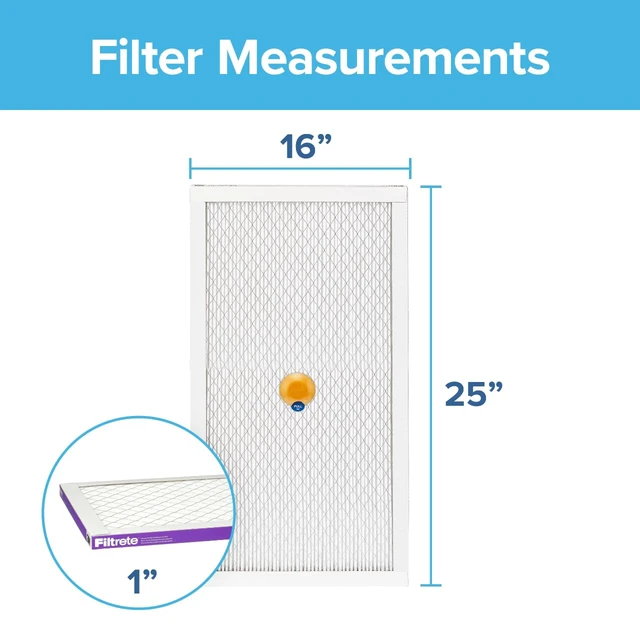 Alt view image 2 of 7 - 16x25x1 AC Furnace SMART Air Filter, MERV 12, MPR 1500, Track Filter Life With Bluetooth Enabled Sensor, CERTIFIED asthma & allergy friendly, 2-Pack (Actual Size15.719x24.72x0.78 in)