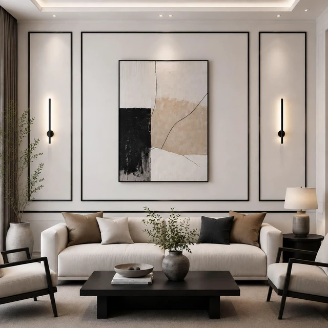 Alt view image 5 of 6 - 26.2 Ft Peel and Stick Wall Molding Trim, Flexible PVC Trim Trim for Walls & Backsplash, Waterproof Heat Resistant Self Adhesive Trim, Easy No-Damage Install, Matte Black