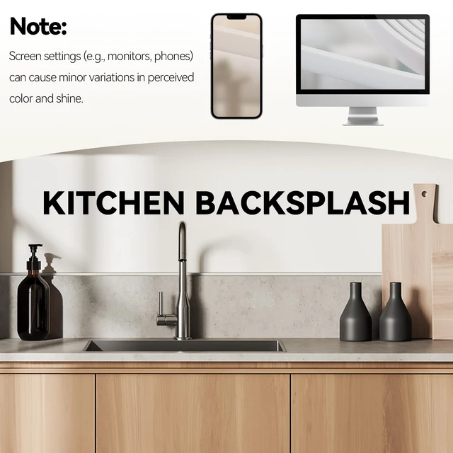 Alt view image 6 of 7 - 26.2 Ft Peel and Stick Wall Molding Trim, Flexible PVC Trim Trim for Walls & Backsplash, Waterproof Heat Resistant Self Adhesive Trim, Easy No-Damage Install, Seamless White Finish