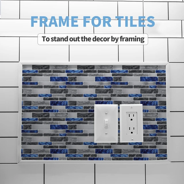 Alt view image 7 of 7 - 10 Ft Peel and Stick Flexible Vinyl Molding Trim for Wall Tile Edges, Kitchen backsplash, Mirrior Frame in White (Pack of 2)