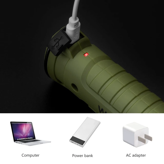 Alt view image 5 of 7 - 4 Pack Rechargeable LED Work Lights with Magnetic Base and 360° Rotation, 5 Modes for BBQ, Camping, Reading, and Car Repair