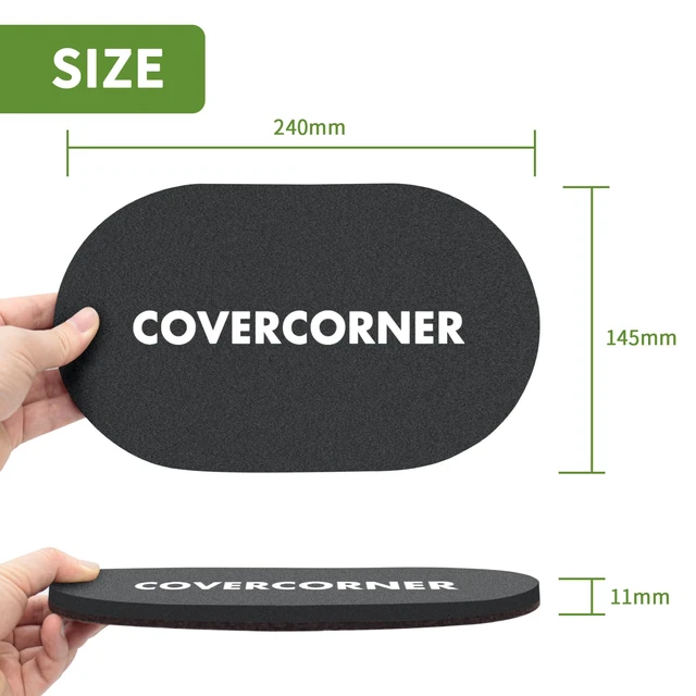 Alt view image 2 of 7 - Felt Furniture Sliders for Hardwood Floors 4 PCS, 9 1/2" Brown Felt Furniture Pads for Hardwood Floors, Furniture Moving Sliders, Heavy Duty Felt Movers Sliders, Chair Leg Floor Protectors