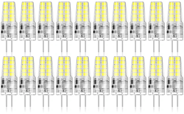 Main image of 20 Pack G4 LED Bulb 2W Equivalent 30W 6000K Daylight 250 Lumens 360°Beam Angle, T3 Halogen Bulb Replacement Landscape Bulbs, AC/DC 12V Led Lights G4 Bi-Pin Base for Outdoor Landscape Lighting