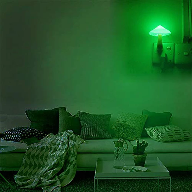 Alt view image 6 of 6 - 4 Pack Plug in Night Light, Mushroom Light LED Nightlights for Kids, Adults, Bedroom, Bathroom,Hallway, Stairs, Kitchen Muti-Color