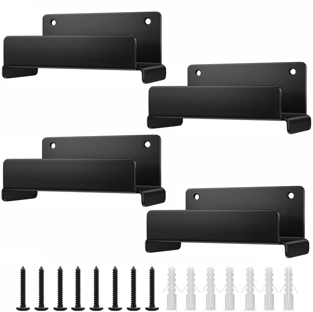 Main image of Ladder Hooks for Garage Wall, 4 Pack Heavy Duty Wall Mount Storage Hanger for Ladders, Chairs & Patio Furniture, Fits Step & Extension Ladders, Garage Organization