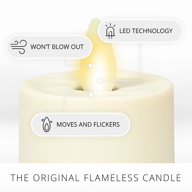 Alt view image 3 of 6 - Flameless Candle Nightlight w/Dusk to Dawn Light Dark Auto Sensor, Red Wall Plug Indoor Night LED Light w/Real-Flame Effect Technology, Bathroom Bedroom Hallway, No Remote Needed